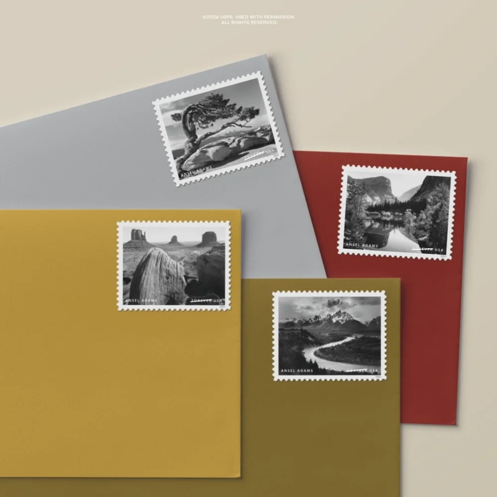 80 Ansel Adams Forever 2024 Postage Stamps USPS Wedding Invitations 2024